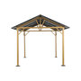 Voir la diapositive 5 : SWEEEK Carport CALISTA en aluminium et acier anthracite. 12 m²