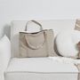 Voir la diapositive 2 : Paris Prix Tote Bag en Coton  Joli Bébé  50cm Taupe