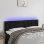 Voir la diapositive 1 : VIDAXL Tete de lit a LED Noir 144x5x78/88 cm Velours