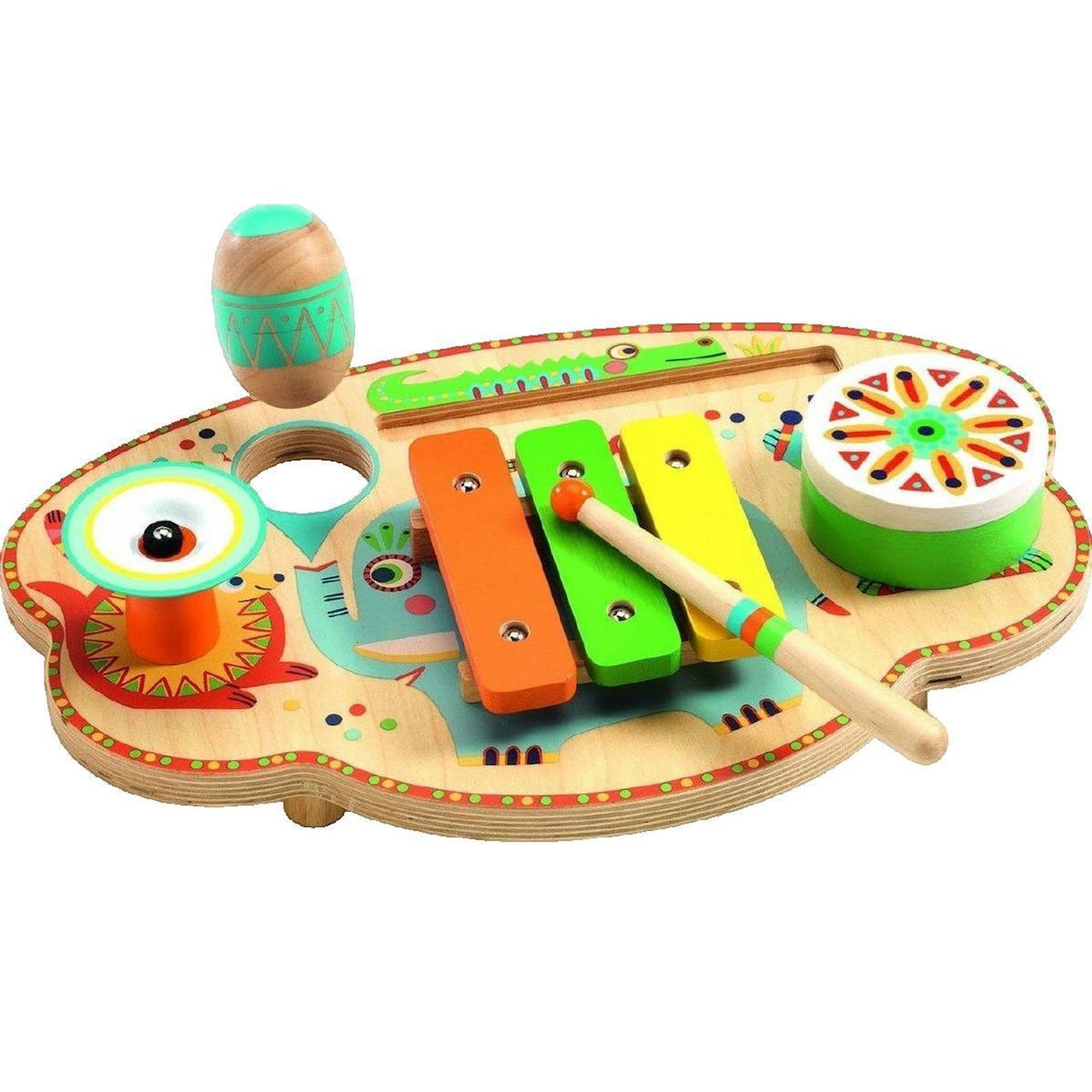 Djeco Jouet musical Djeco Animambo couleurs vives