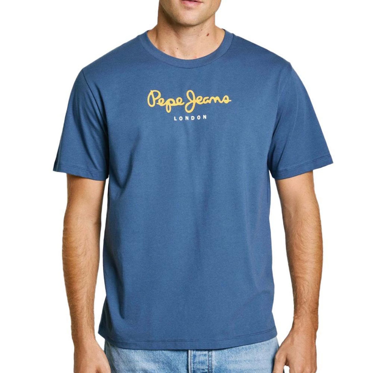 Pepe Jeans T-shirt Bleu Homme Pepe jeans Eggo AQW