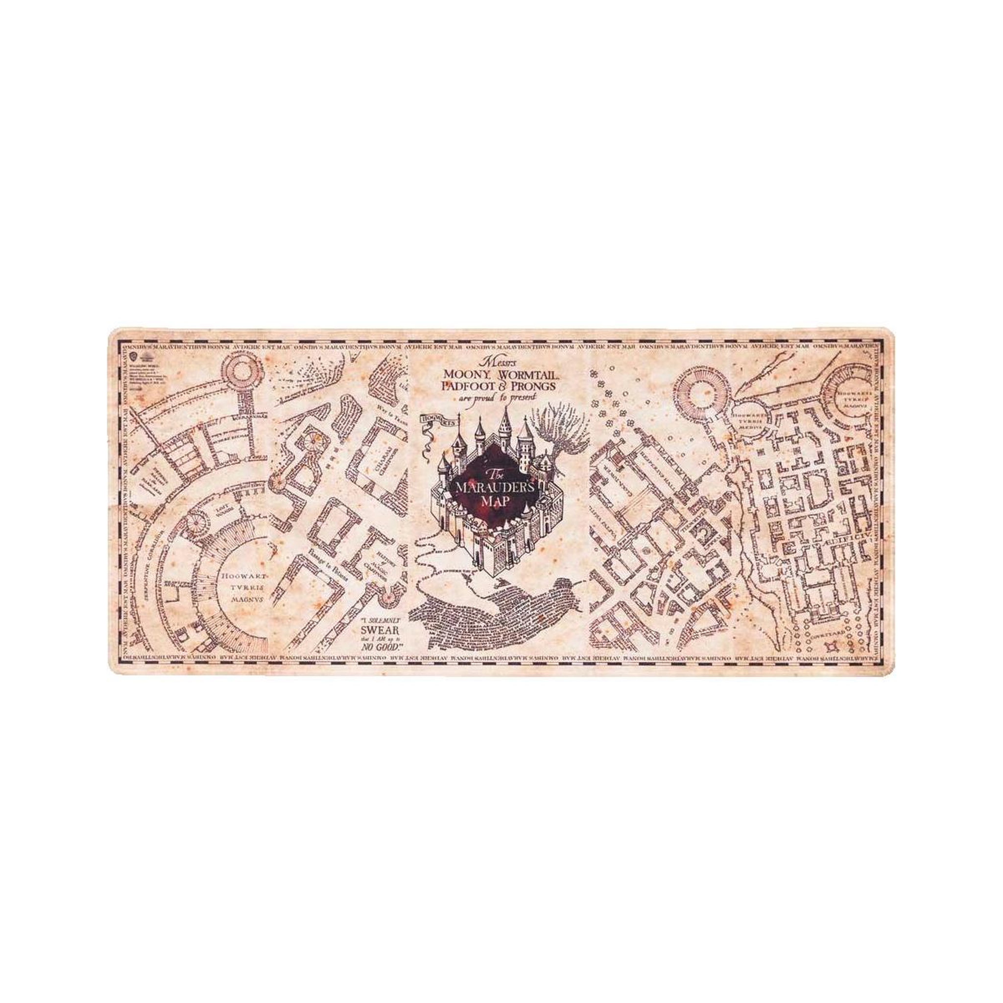 Voir la diapositive 2 : HARRY POTTER Tapis de souris Harry Potter Mapa du Maraudeur Brun Beige