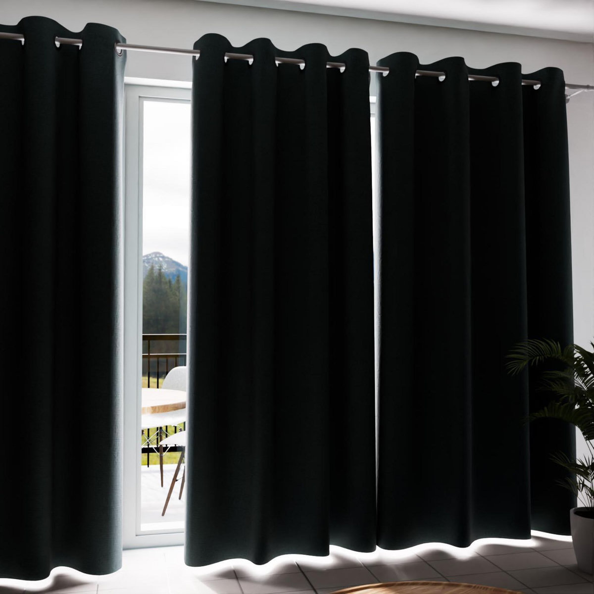 SOLEIL D'OCRE Rideau à oeillets Isolant et 100% Occultant ECLIPSE, par Soleil d'ocre