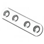 CENTRALE BRICO 1 patte d'assemblage acier zingué HETTICH, l.60 mm