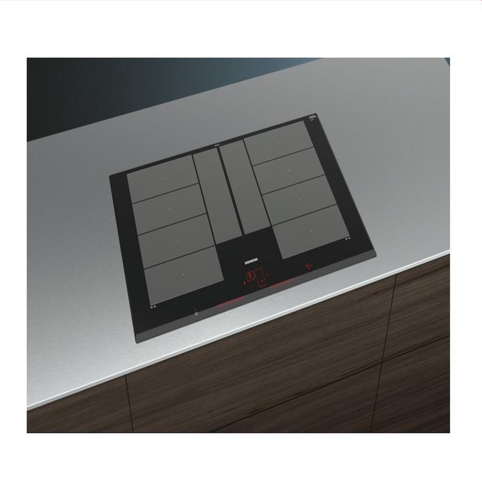 Voir la diapositive 2 : Siemens Table de cuisson induction 80cm 4 feux 7400w - ex851lyc1f