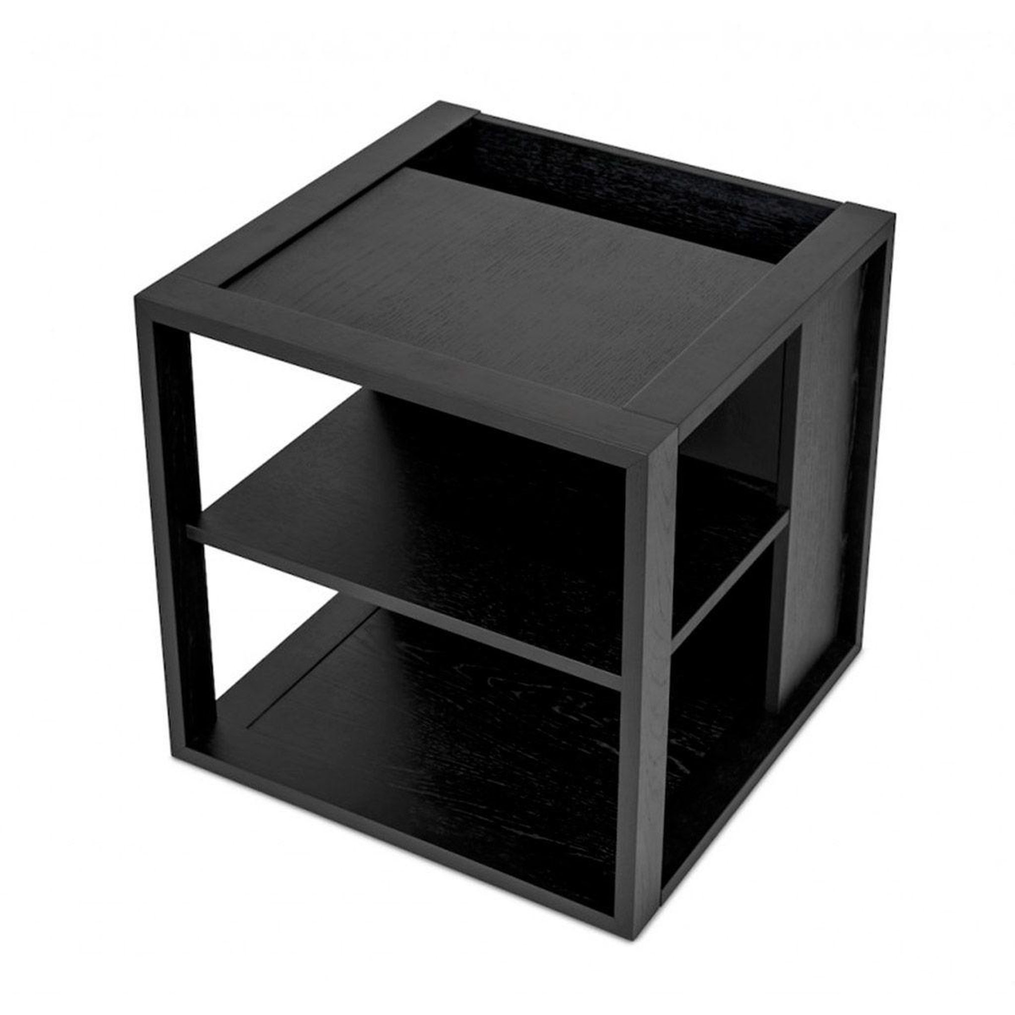 Voir la diapositive 3 : Paris Prix Table d'appoint design  cuben  50cm noir