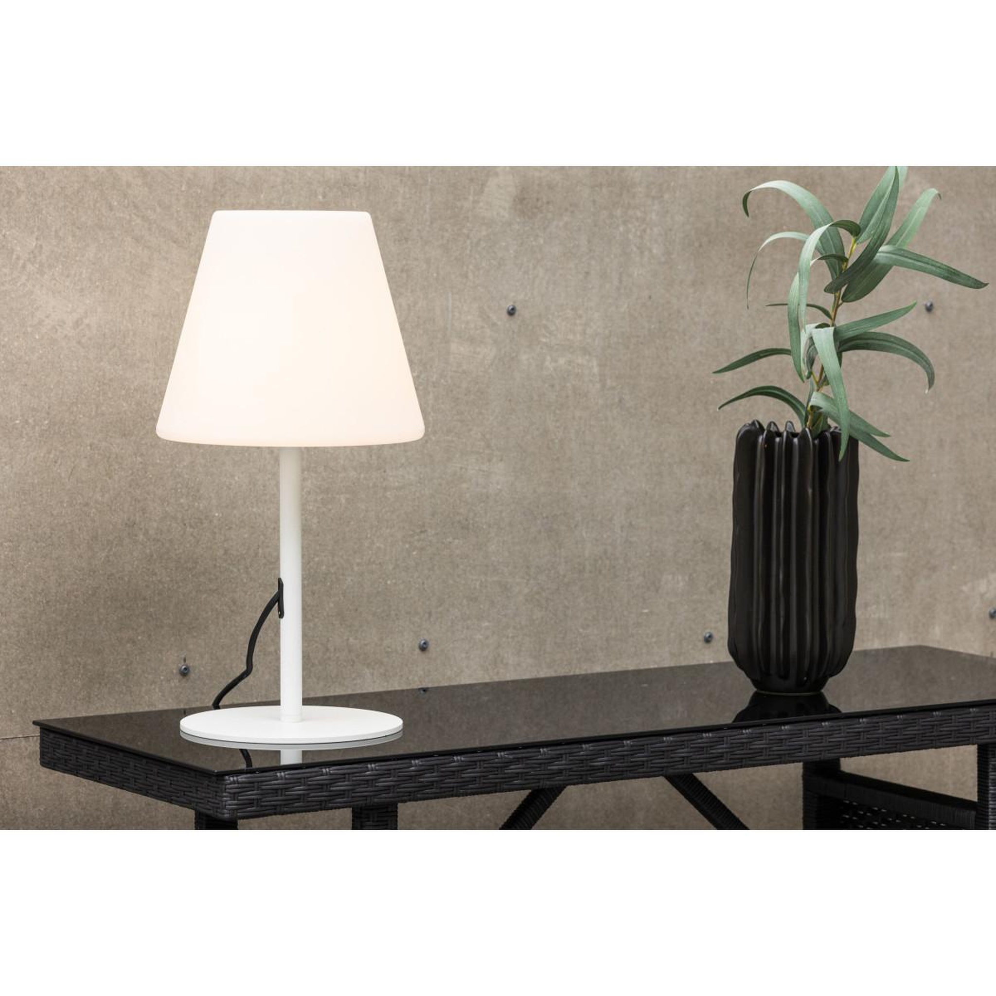 Voir la diapositive 5 : Paris Prix Lampe à poser d'extérieur  moris  52cm blanc