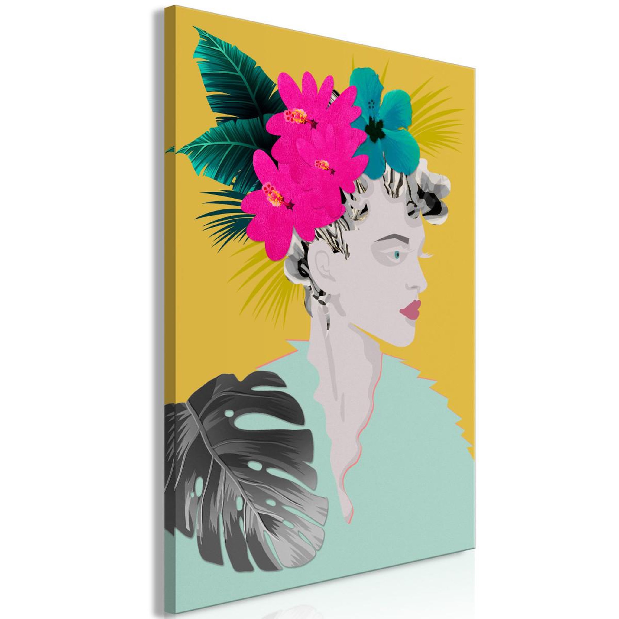Voir la diapositive 1 : Paris Prix Tableau imprimé  flowers in the hair