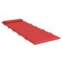 Voir la diapositive 4 : VIDAXL Coussin de chaise longue rouge 180x60x3 cm tissu oxford