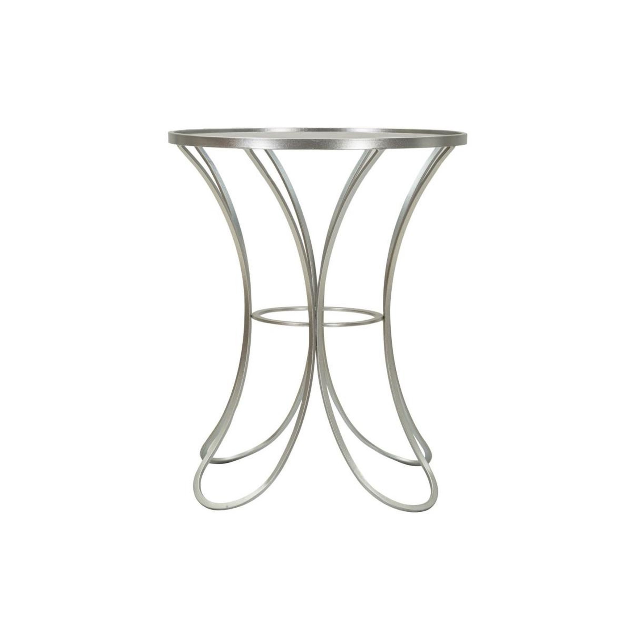 Voir la diapositive 2 : Paris Prix Table d'appoint en métal  trixy  68cm argent