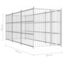 Voir la diapositive 6 : VIDAXL Chenil d'exterieur pour chiens 450 x 150 x 185 cm