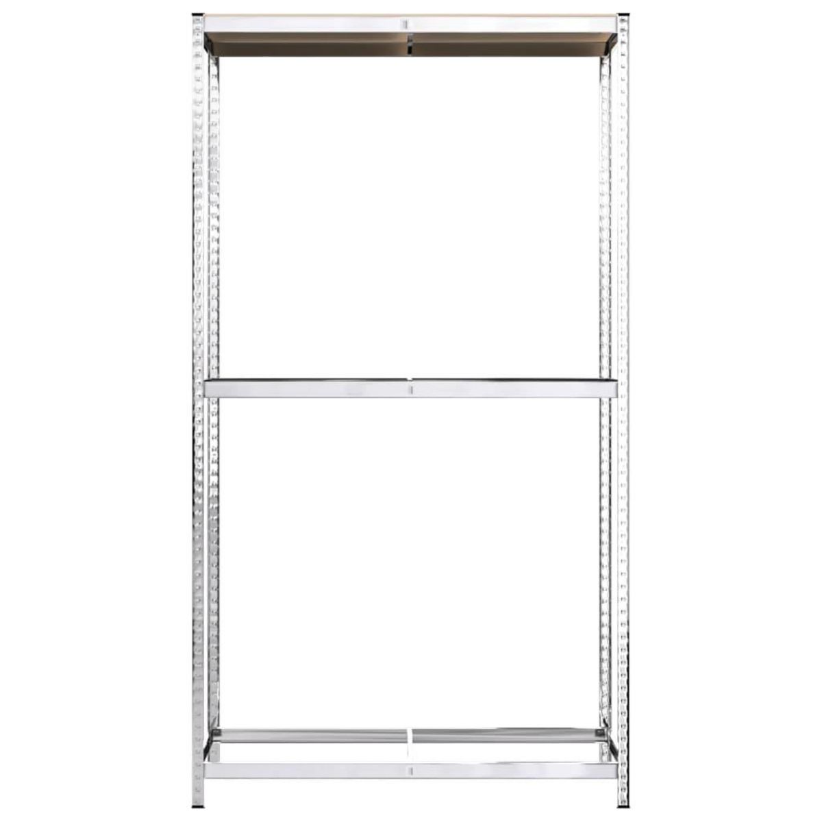 VIDAXL Porte-pneus a 2 niveaux 2 pcs Argente 110x40x180 cm Acier