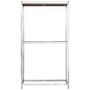 Voir la diapositive 5 : VIDAXL Porte-pneus a 2 niveaux 2 pcs Argente 110x40x180 cm Acier