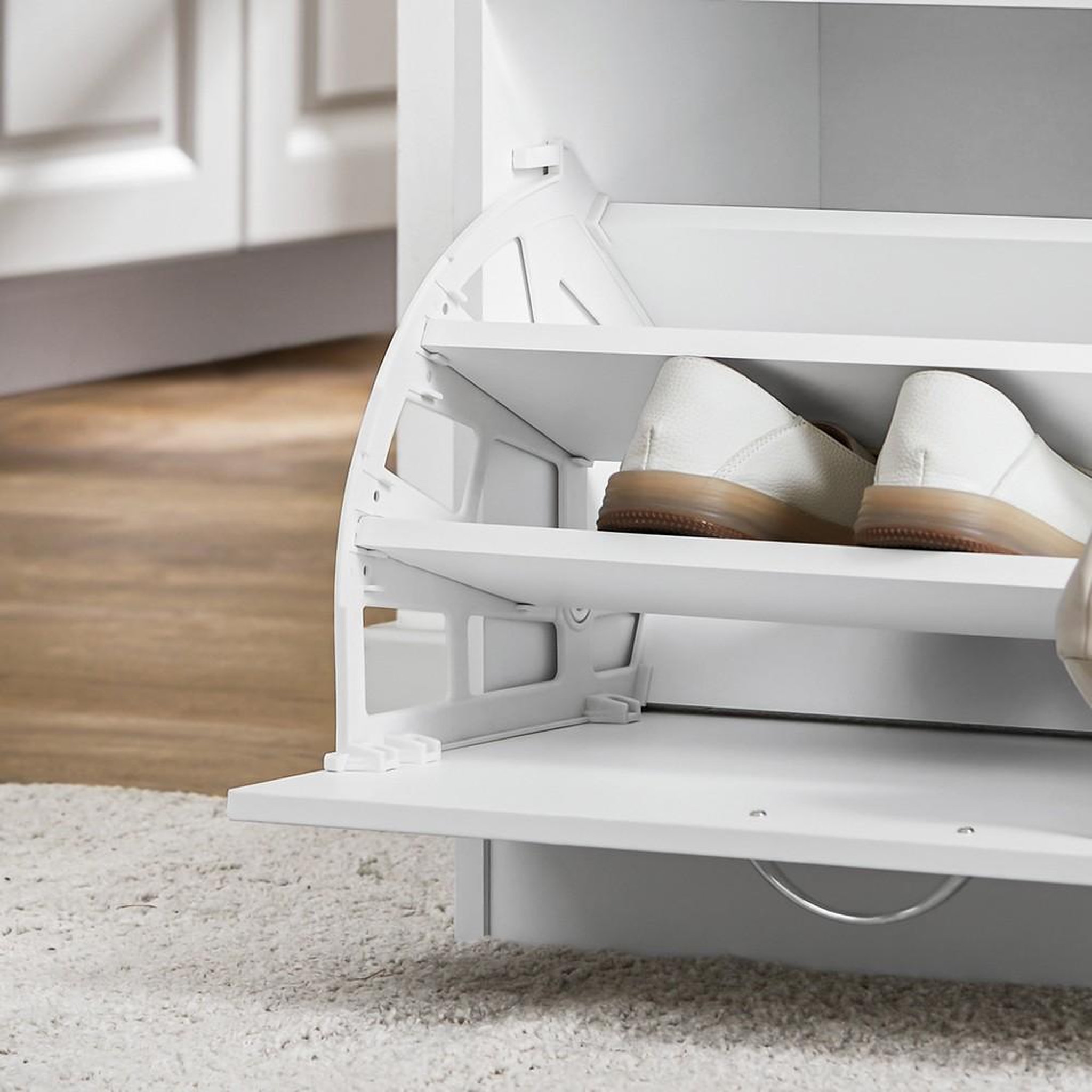 Voir la diapositive 5 : SOBUY SoBuy - Banc de Rangement à Chaussures avec Un Tiroir - Minimaliste - FSR16