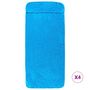 Voir la diapositive 3 : VIDAXL Serviettes de plage 4 pcs turquoise 60x135 cm tissu 400 GSM