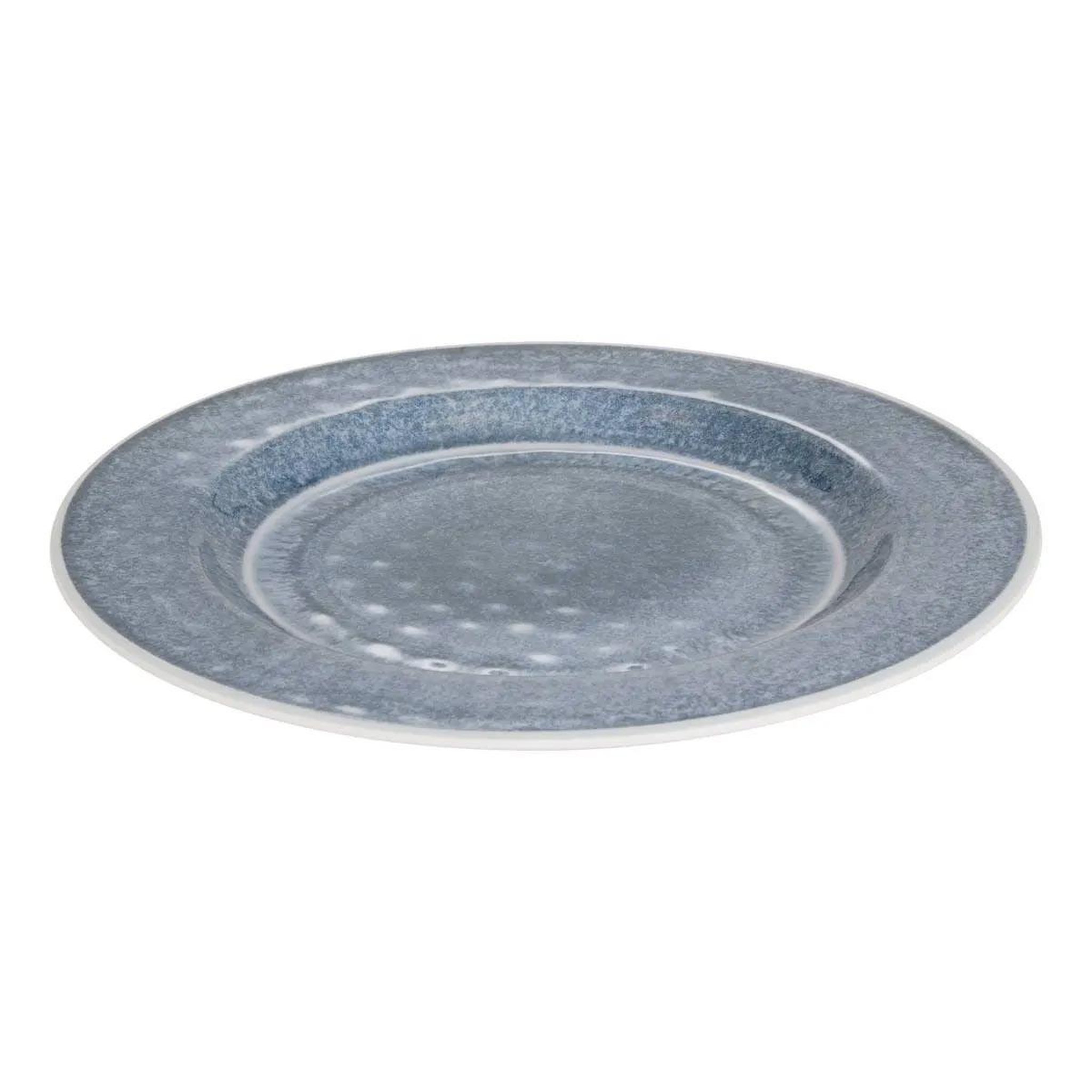 Voir la diapositive 2 : SECRET DE GOURMET Lot de 6 assiettes à dessert  fanny  22cm bleu