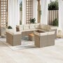 Voir la diapositive 1 : VIDAXL Salon de jardin avec coussins 12 pcs beige resine tressee