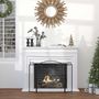 Voir la diapositive 2 : HOMCOM Pare-feu cheminée poêle - pare-étincelles 3 volets pliables - dim. 128L x 2l x 76H cm - métal noir