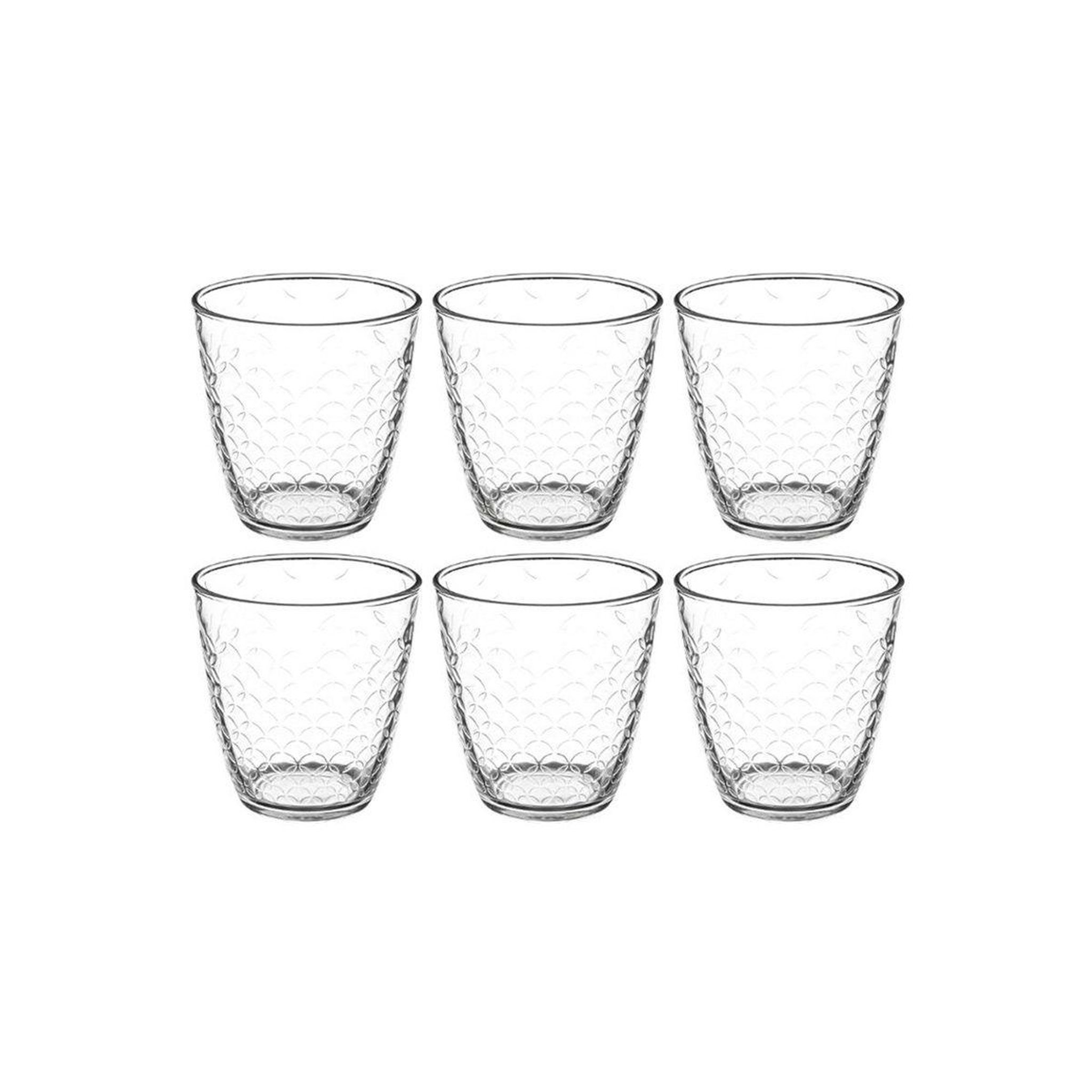 SECRET DE GOURMET Lot de 6 verres bas  rome'eau  25cl transparent