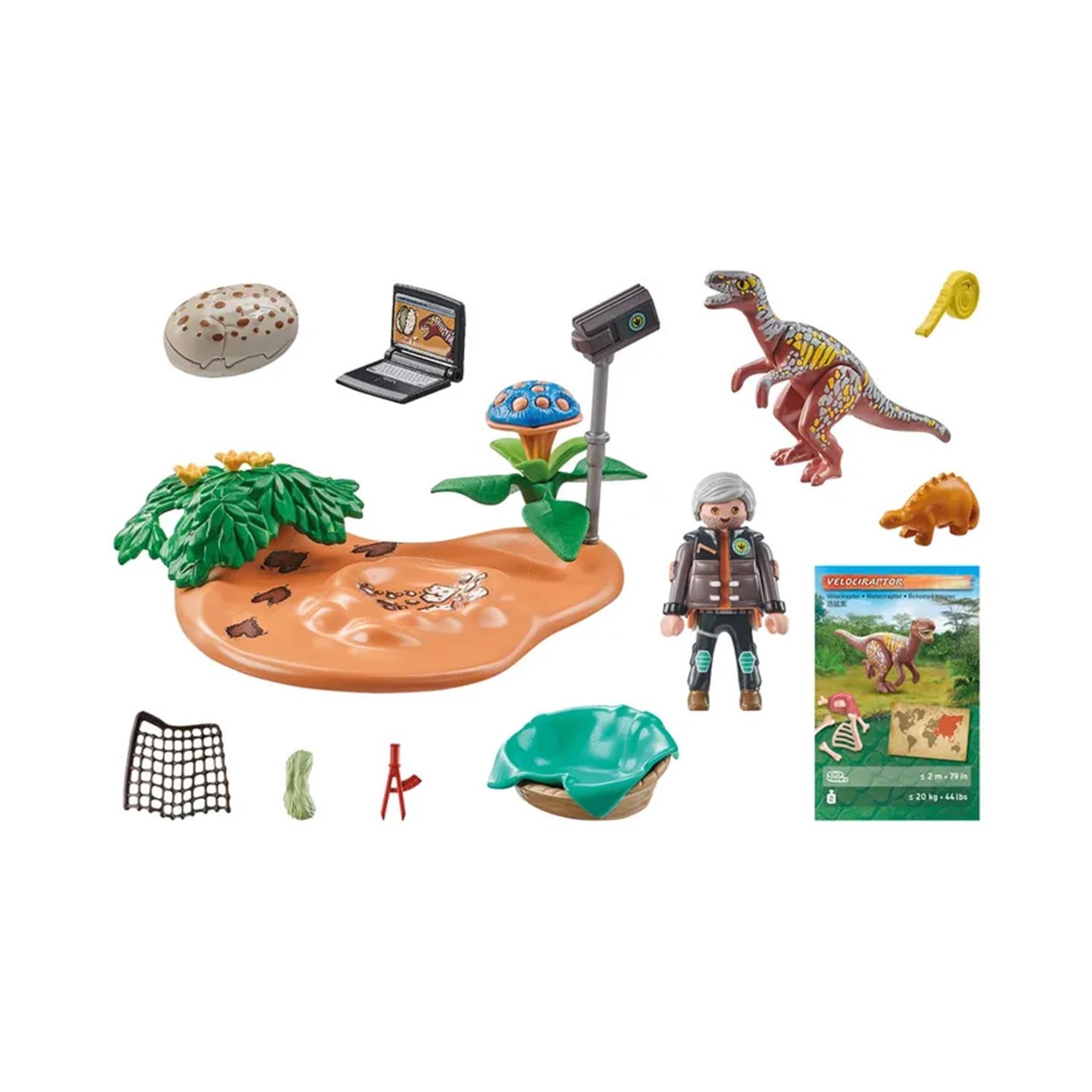 Voir la diapositive 4 : PLAYMOBIL Dinos Stégosaure et voleur d'œuf