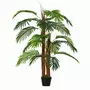 OUTSUNNY Palmier artificiel hauteur 1,2 m arbre artificiel tronc branches lichen feuilles grand réalisme pot inclus