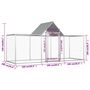 Voir la diapositive 6 : VIDAXL Poulailler 3 x 1 x 1,5 m Acier galvanise