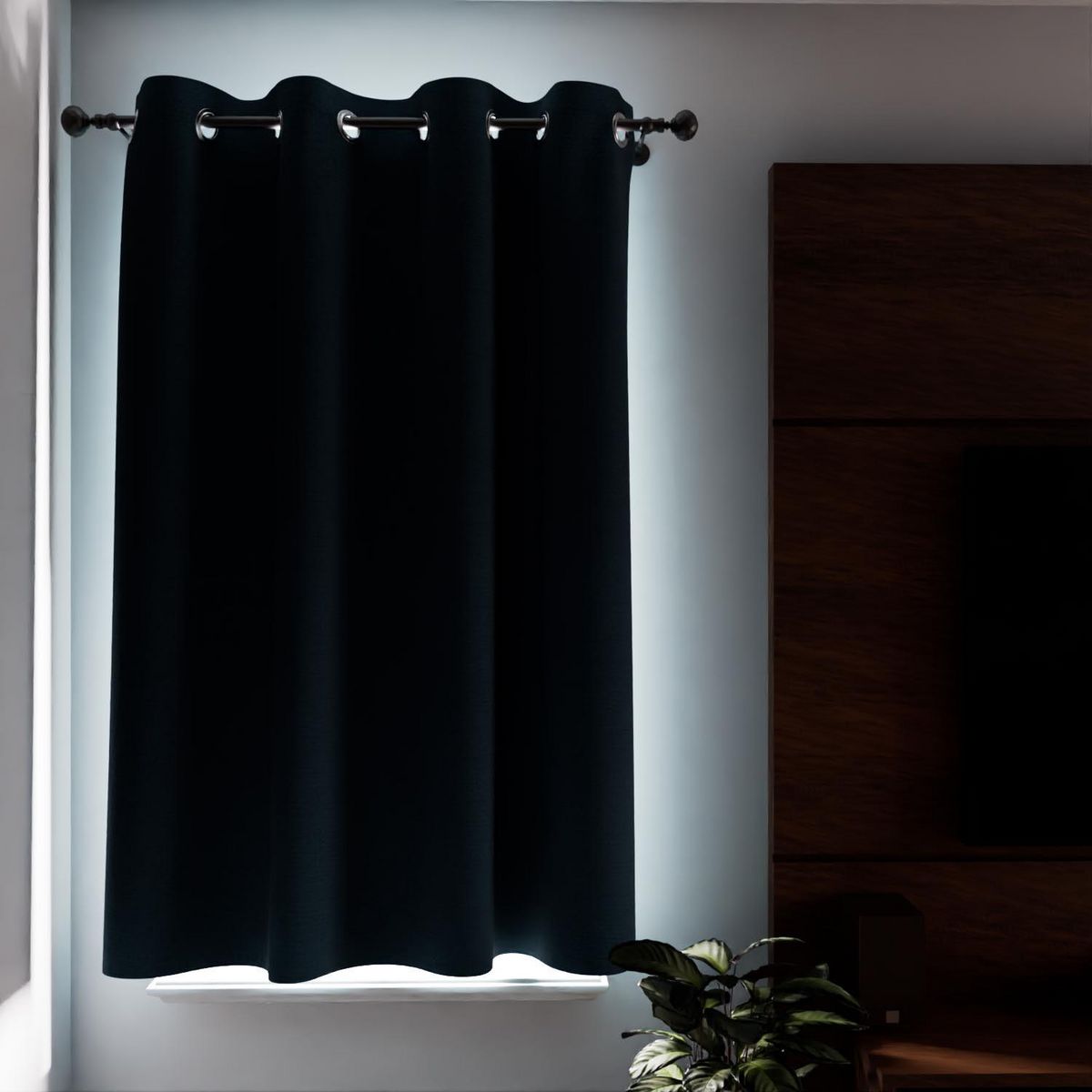 SOLEIL D'OCRE Rideau à oeillets 100% occultant ECLIPSE, par Soleil d'Ocre