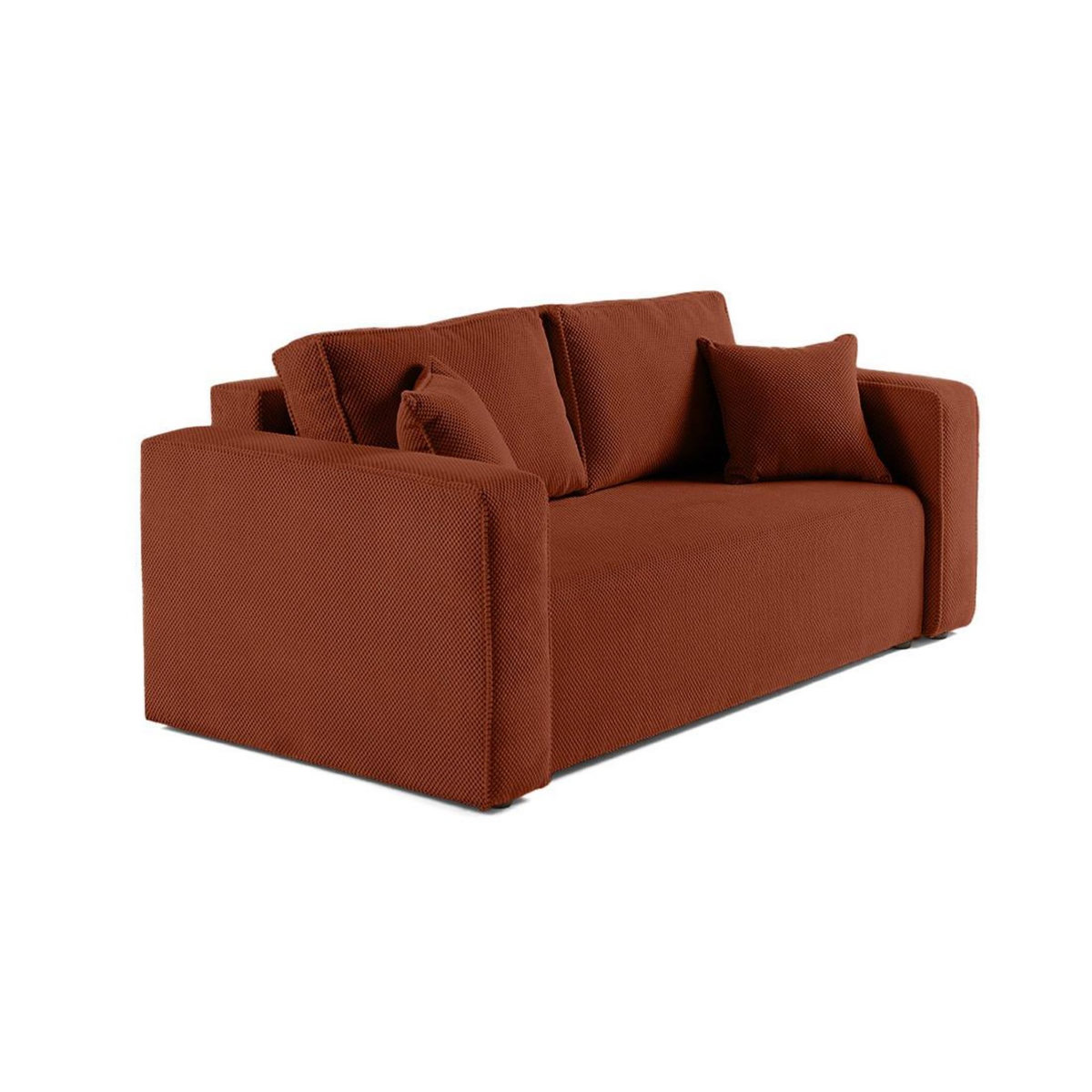 BEST MOBILIER Topaze - canapé droit 2 places - en velours texturé