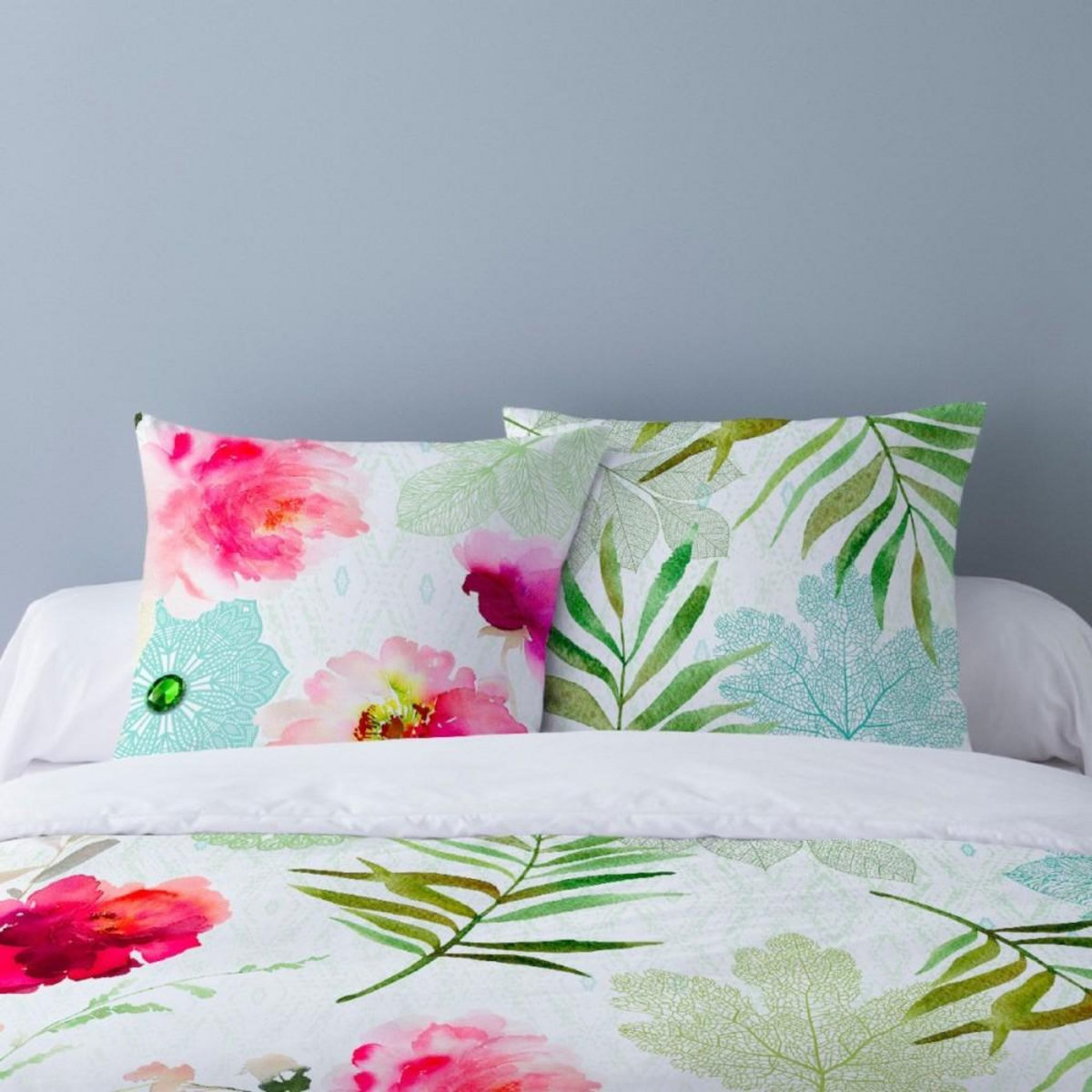 Dourev Housse de couette 240x220 HAINAN + 2 taies 100% coton