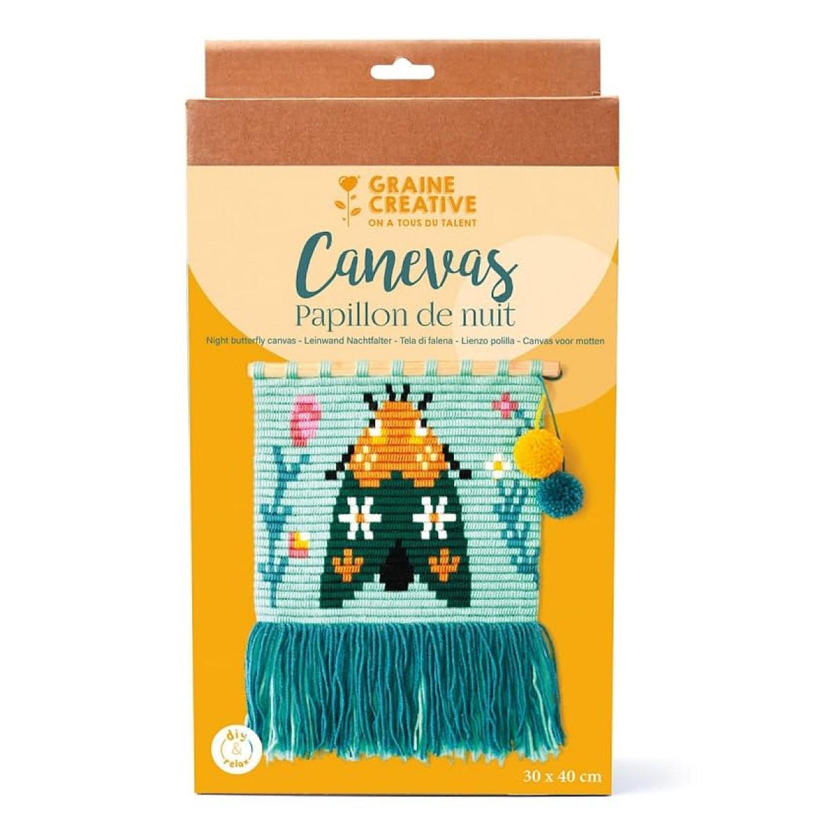 Graine créative Kit Canevas Papillon de Nuit