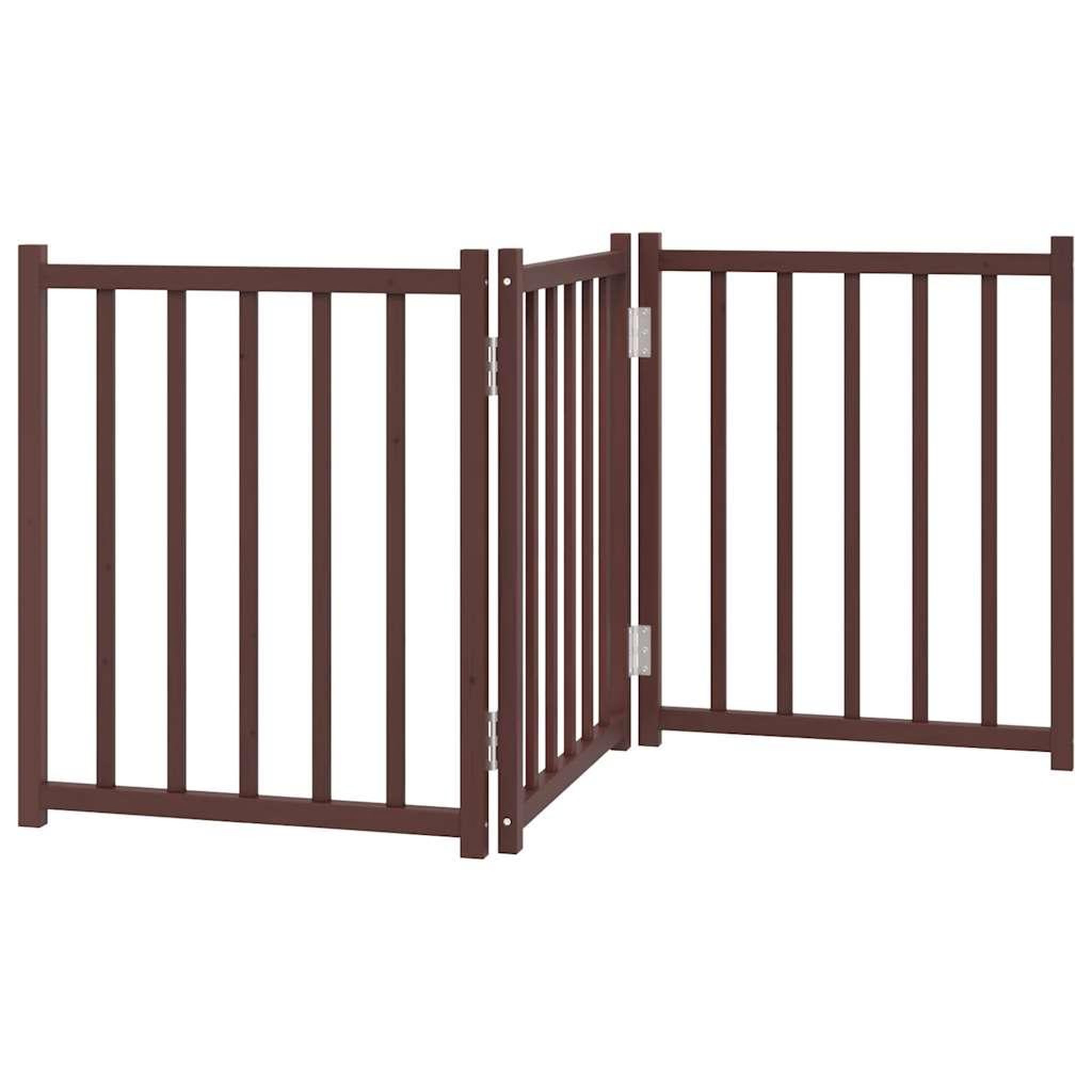 Voir la diapositive 2 : VIDAXL Barriere pour chien pliable 3 panneaux 150 cm bois sapin massif