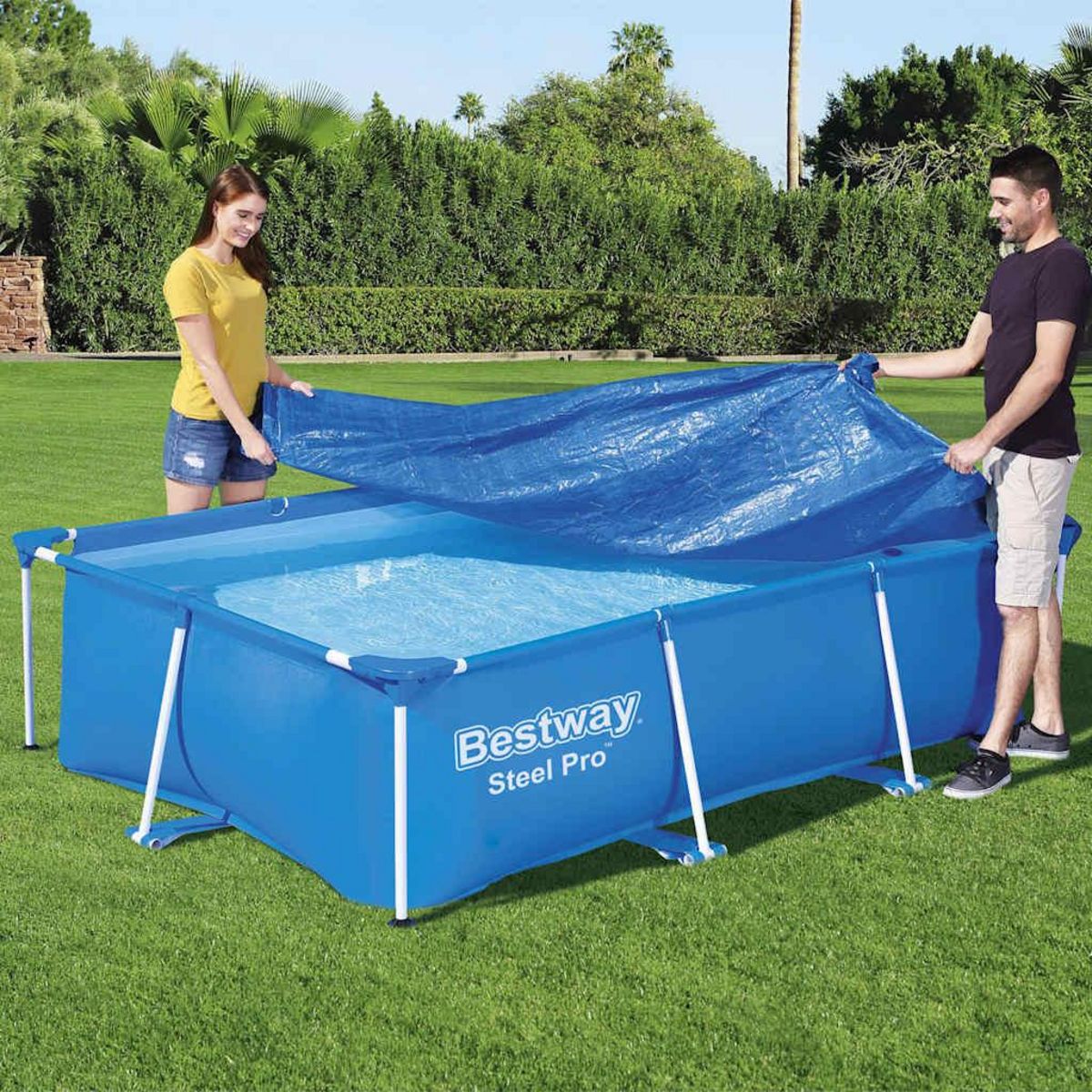 BESTWAY Bestway Couverture de piscine Flowclear 259x170 cm