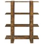Voir la diapositive 3 : VIDAXL Bibliotheque/Separateur de piece Chene fume 100x30x123,5 cm