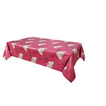 HABITABLE Nappe en toile cirée rectangulaire design Chantou. Coloris disponibles : Vert