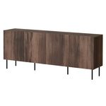 BEST MOBILIER Franco - buffet bas - effet bois - 200 cm. Coloris disponibles : Marron