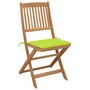 Voir la diapositive 2 : VIDAXL Chaises pliables de jardin lot de 2 avec coussins Bois d'acacia