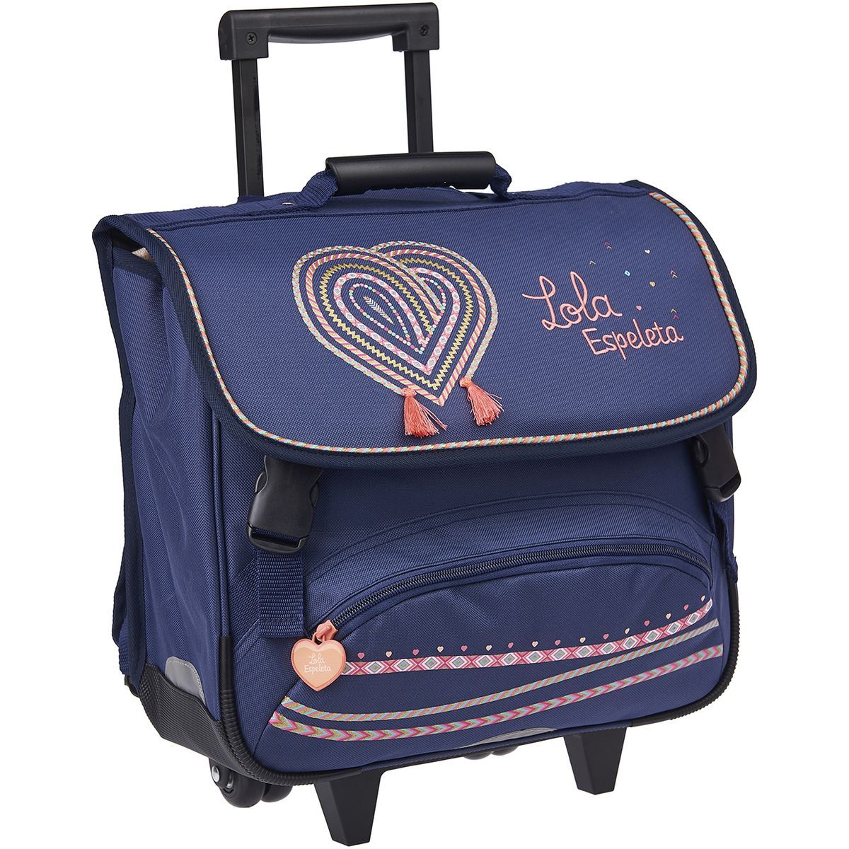 LOLA ESPELETTA Cartable à roulettes 38 cm CP/CE1/CE2 bleu