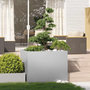 Voir la diapositive 3 : VIDAXL Jardiniere 100x100x80 cm acier galvanise