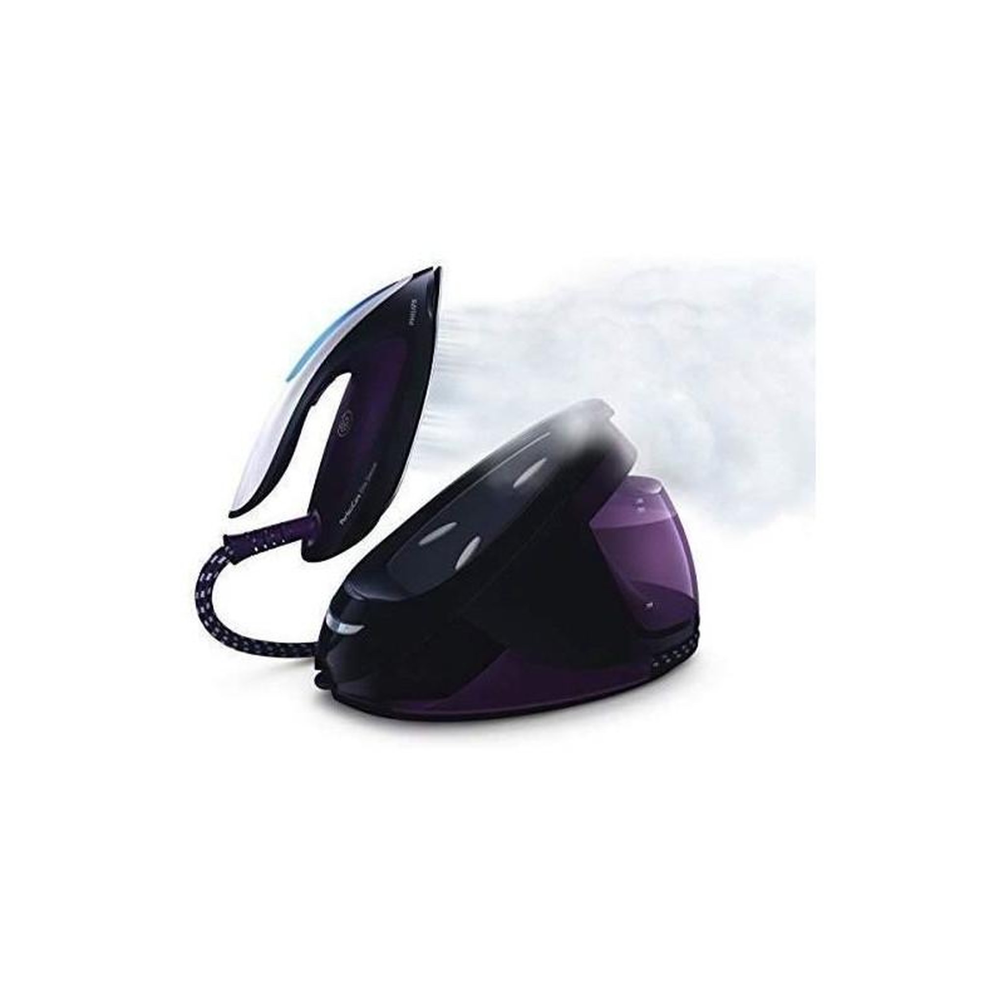Voir la diapositive 2 : Philips Centrale Vapeur PHILIPS Elite GC9650/80 - sans reglage - 7,5 bar - 150 g/min - Effet pressing 500g - 1,8L - Violet