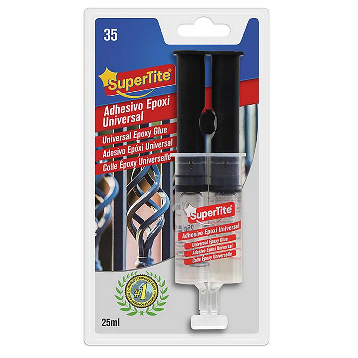 SUPERTITE Colle époxy universelle 25 ml – Assemblage ultra-résistant