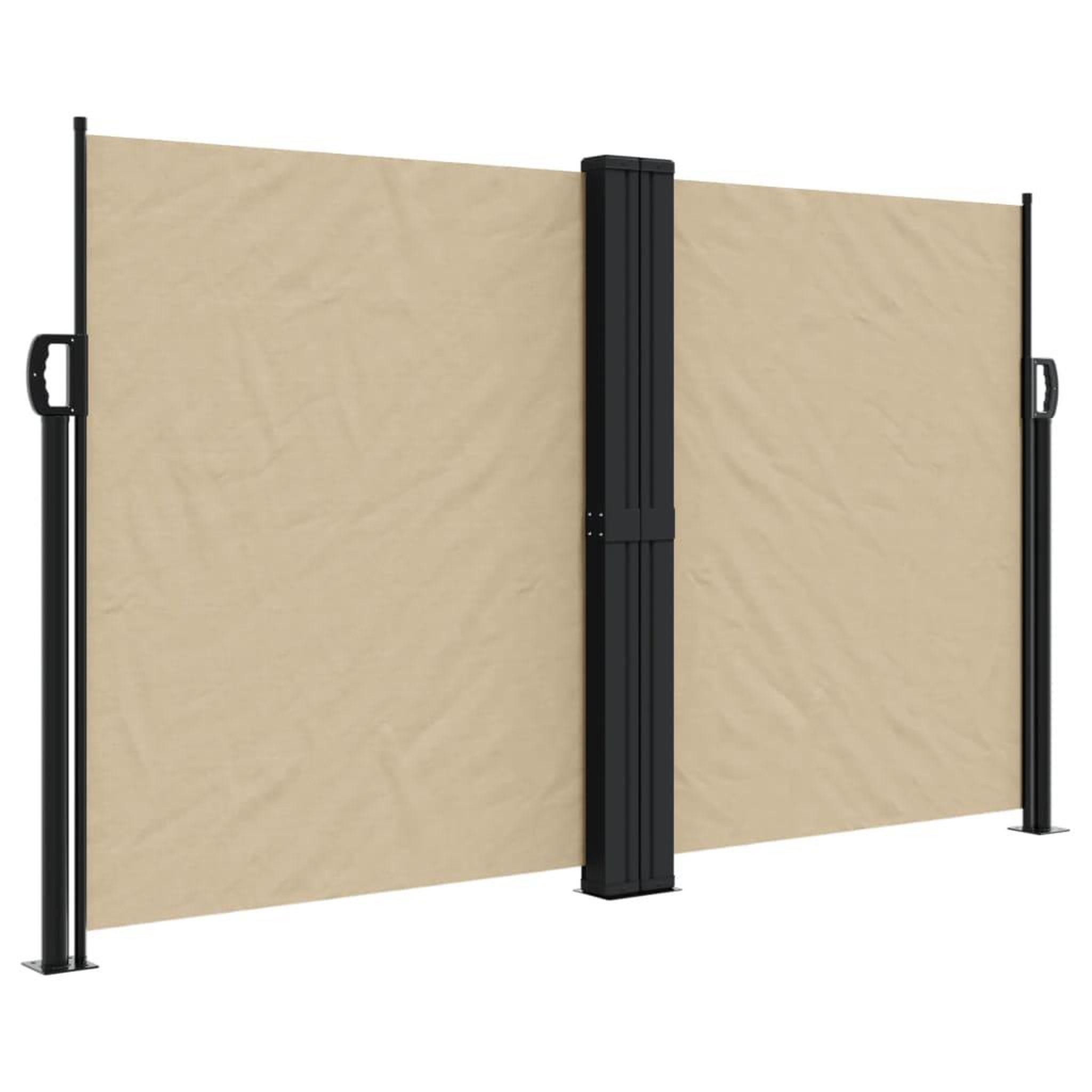 Voir la diapositive 2 : VIDAXL Auvent lateral retractable beige 140x1000 cm