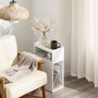 Voir la diapositive 6 : SOBUY Chevet Rangement 3 Compartiments Blanc 20x35x60cm FBT171-WN