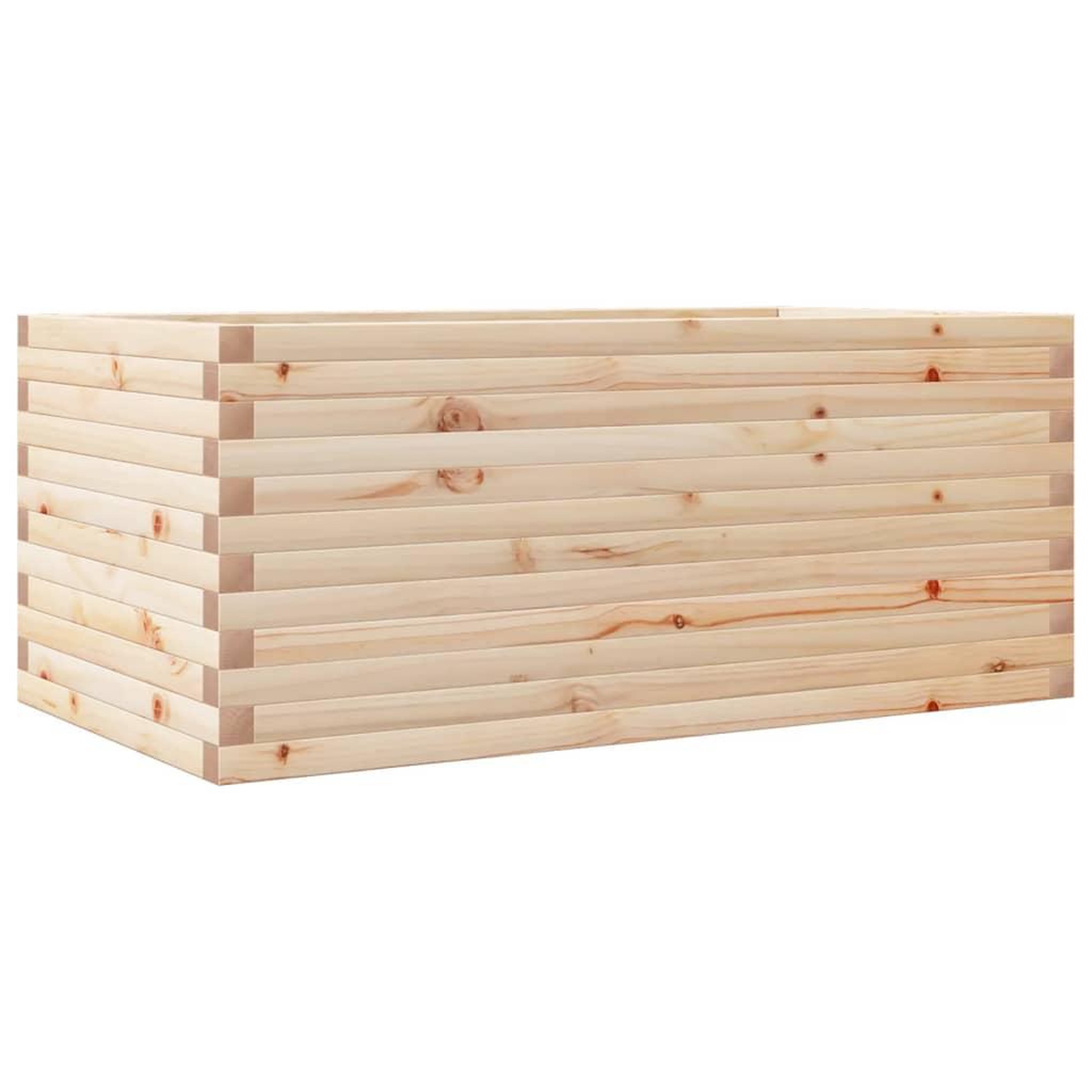 Voir la diapositive 2 : VIDAXL Jardiniere 110x60x45,5 cm bois de pin massif