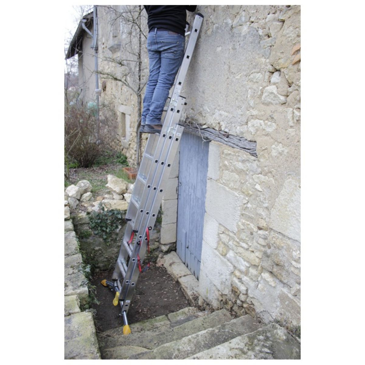 HAILO Echelle transformable à rattrapage de niveau HobbyLot - 3x8 échelons