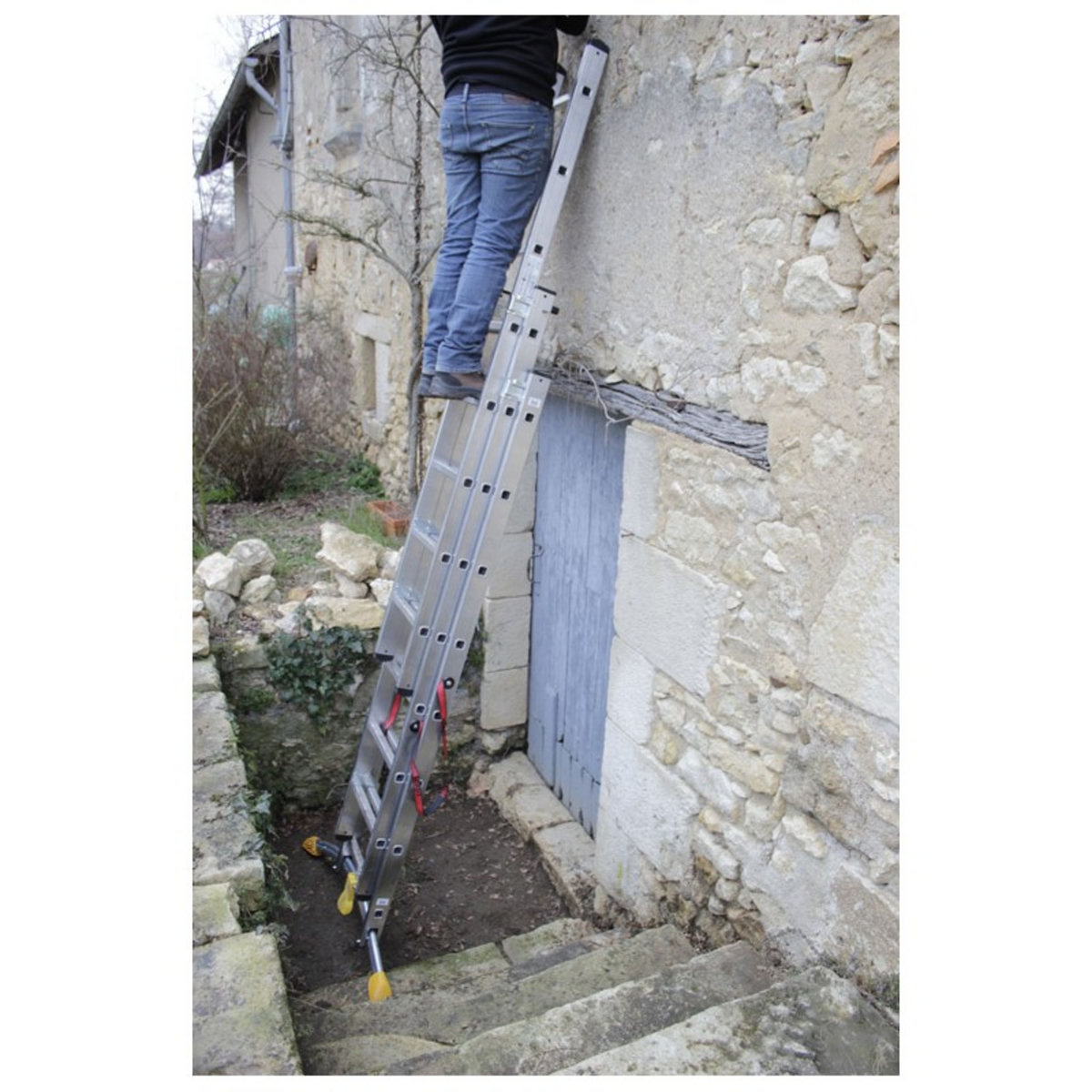 HAILO Echelle transformable à rattrapage de niveau HobbyLot - 3x8 échelons