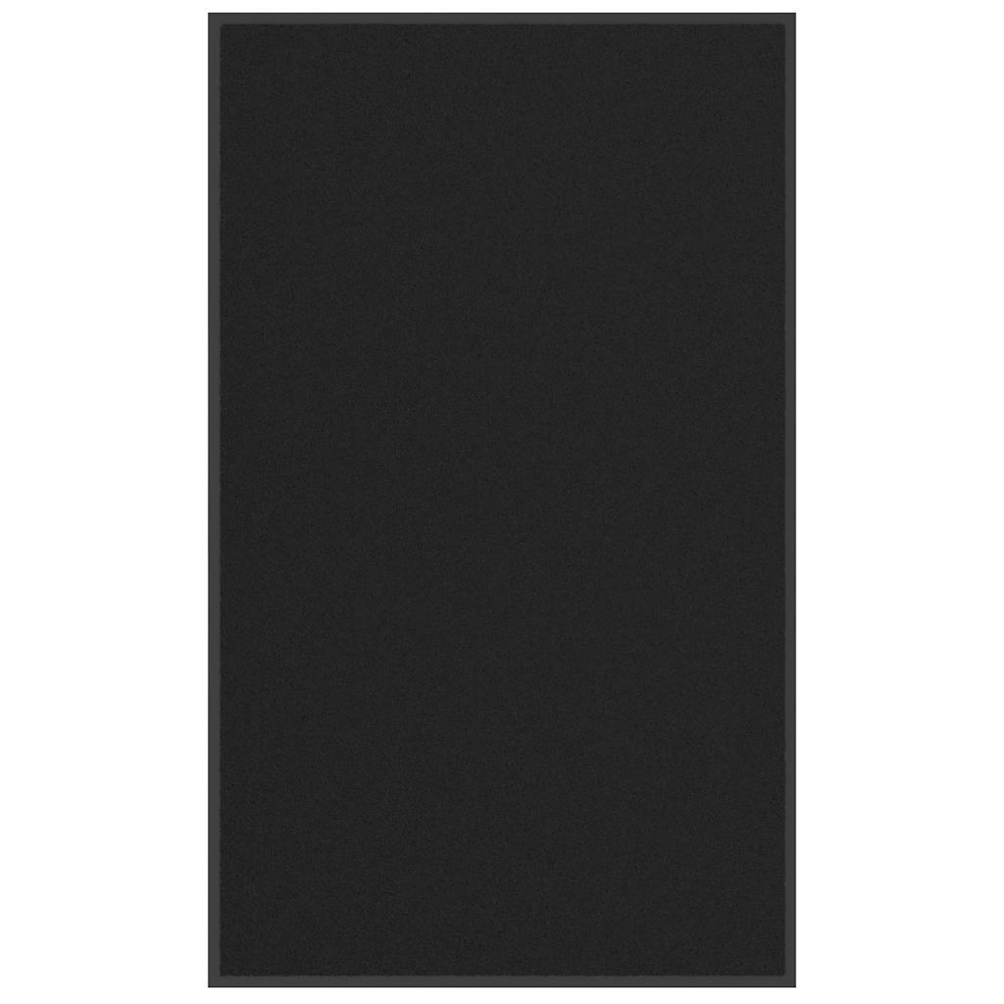 VIDAXL Paillasson noir 90x150 cm