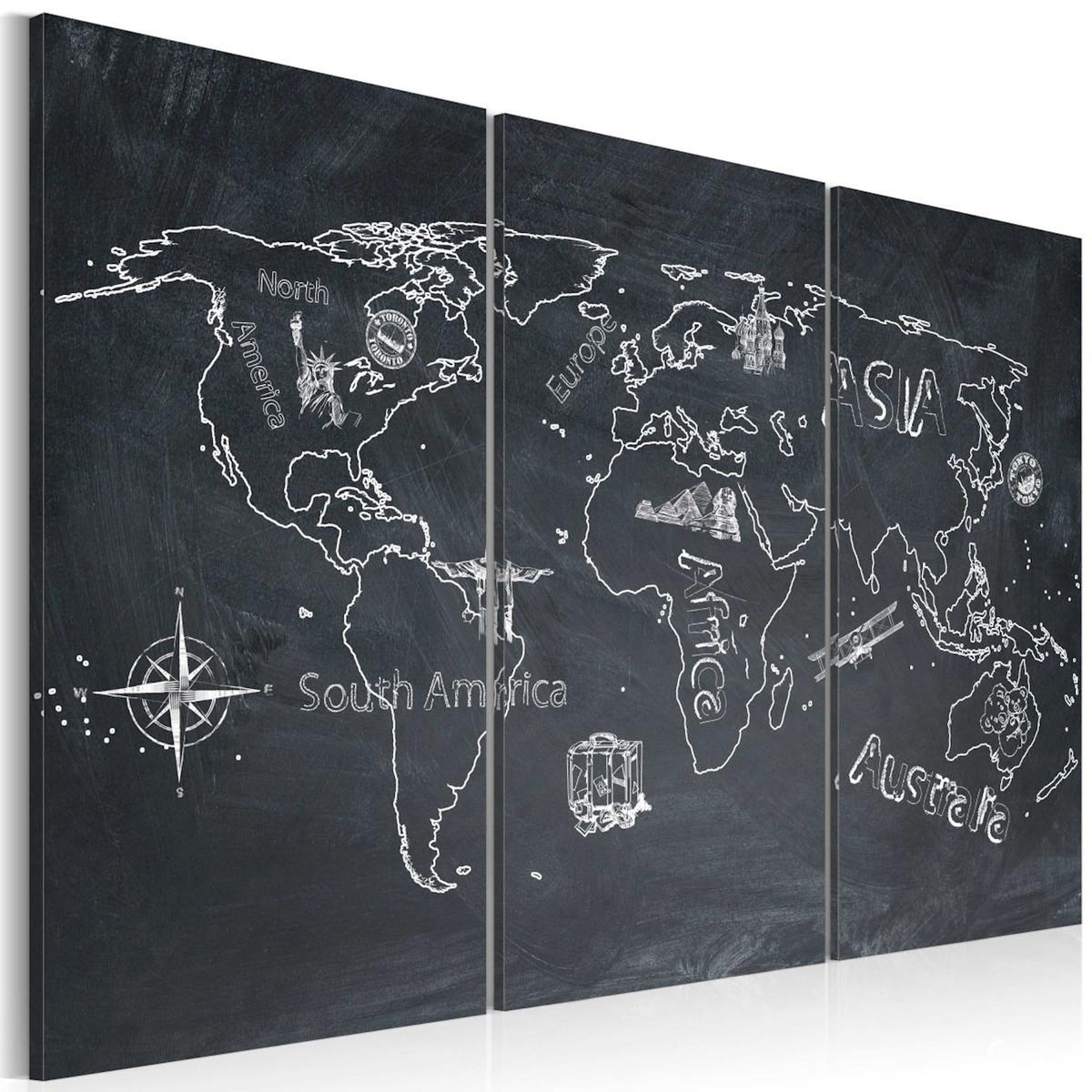 Paris Prix Tableau 3 Panneaux  Les Voyages Forment la Jeunesse
