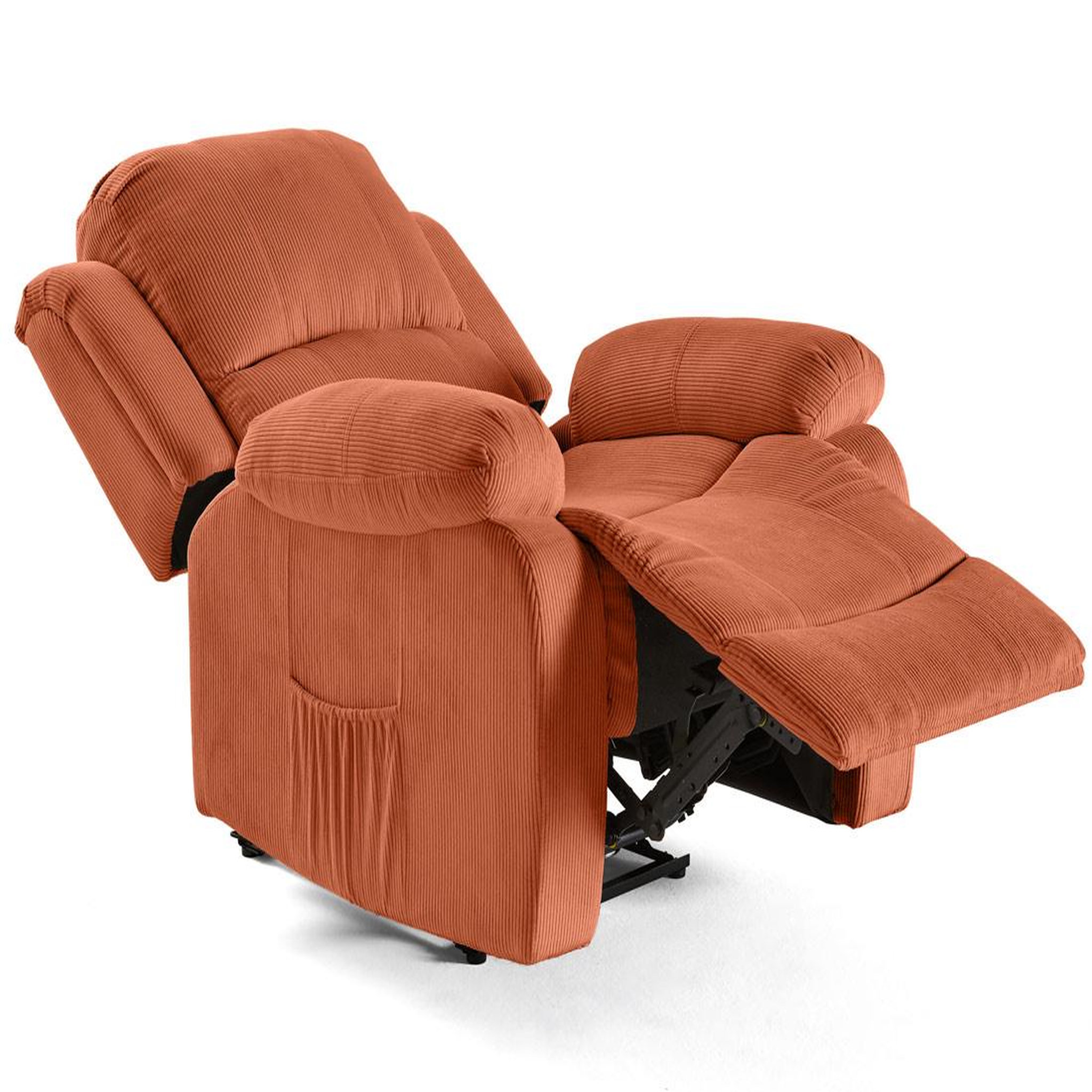 Voir la diapositive 3 : BEST MOBILIER Armand - fauteuil relax électrique en velours côtelé