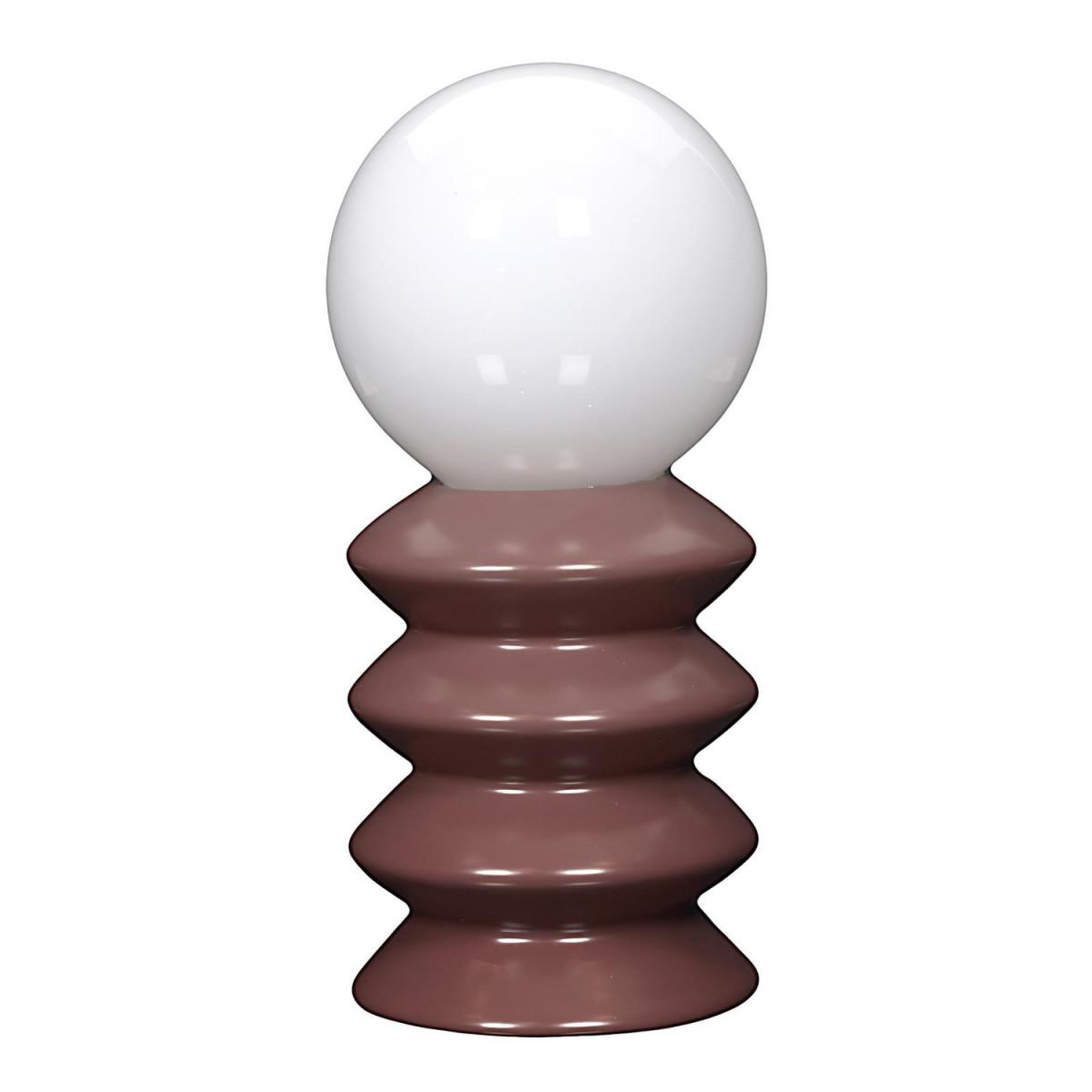 The Home Deco Factory Lampe led en céramique  sphera  21cm terracotta