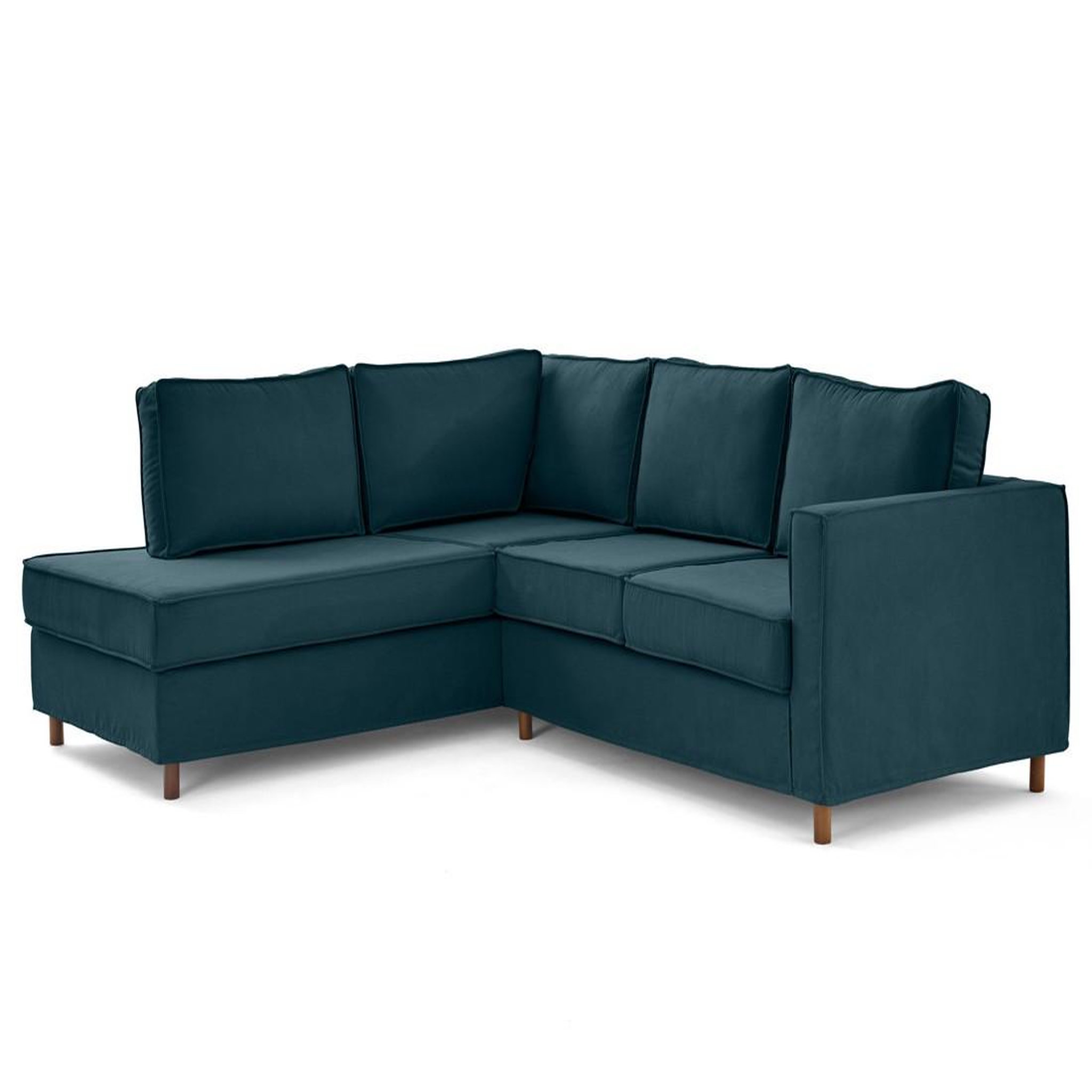 Voir la diapositive 4 : LISA DESIGN Jake - canapé déhoussable d'angle gauche 5 places en tissu